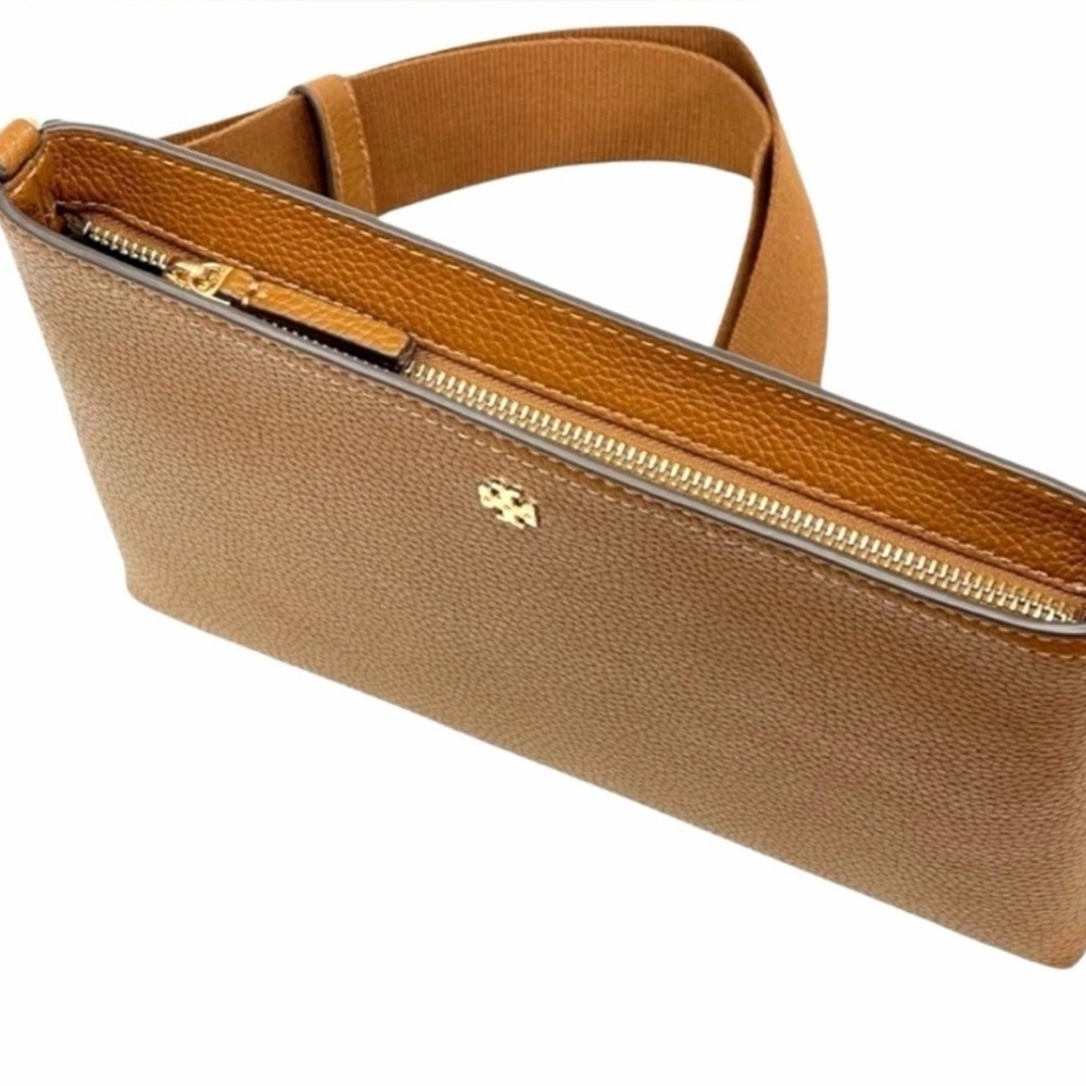 NWT Tory Burch Tan Leather Crossbody with Gold Details - Picture 8 of 8